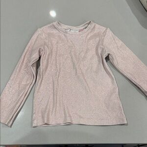 Zara Sparkly Pink Long Sleeve Kids Top